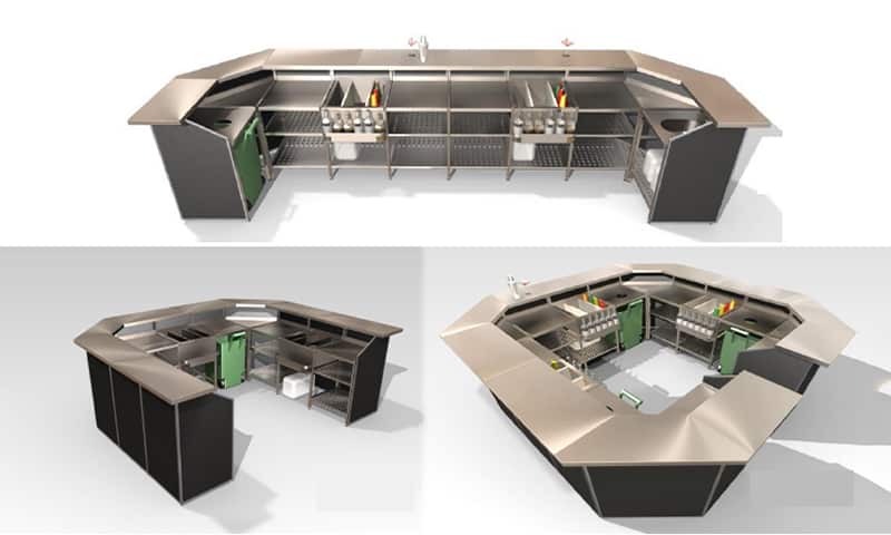 Mobile bar hire Layout Options